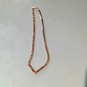 Silver costume necklace